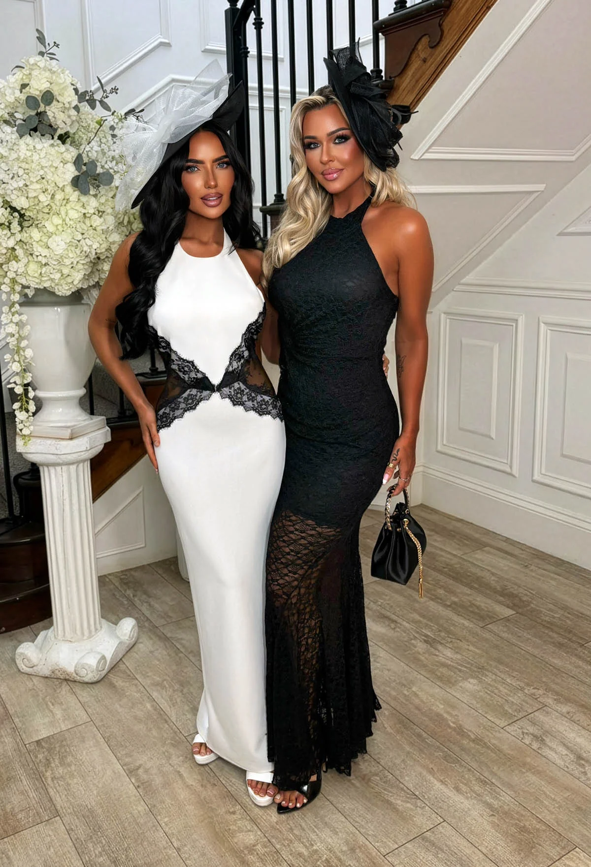 All's Fair White Contrast Lace Midaxi Dress - Image 6