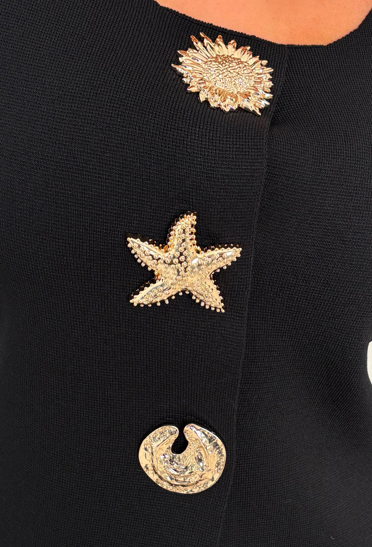 Buttoned Diva Black Embellished Button Up Long Sleeve Top - Image 4