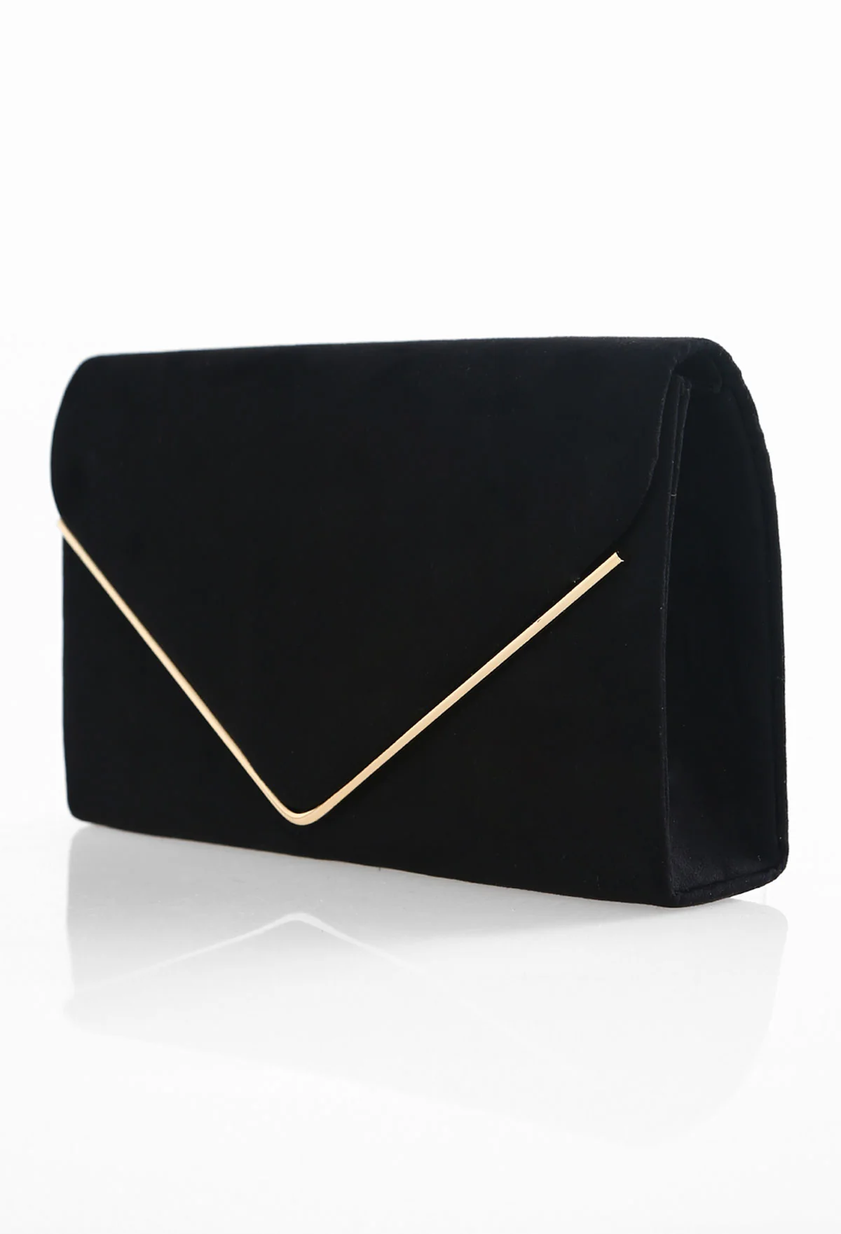 Hampstead Black Suede Clutch Bag - Image 3