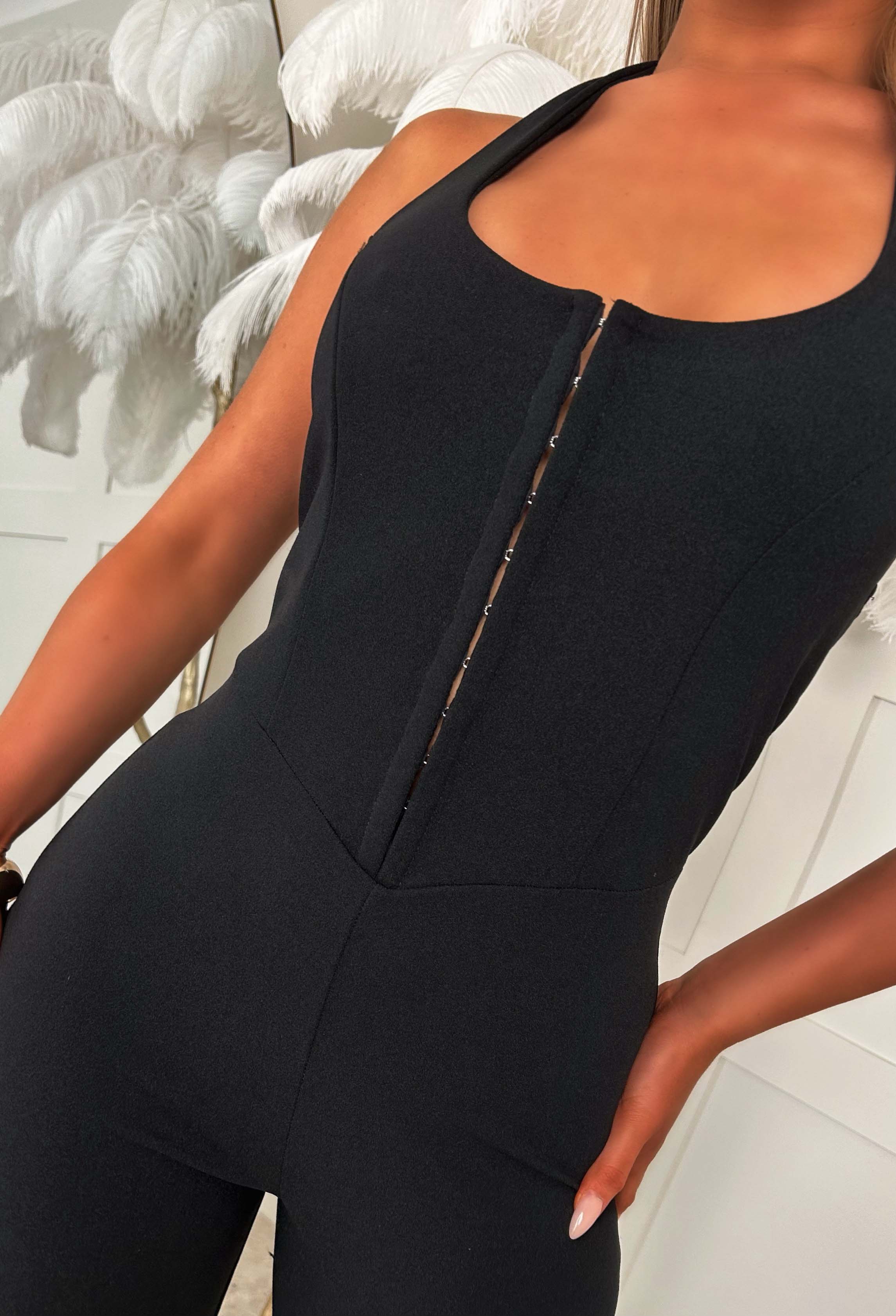 Irresistible Muse Black Halter Neck Jumpsuit - Image 2