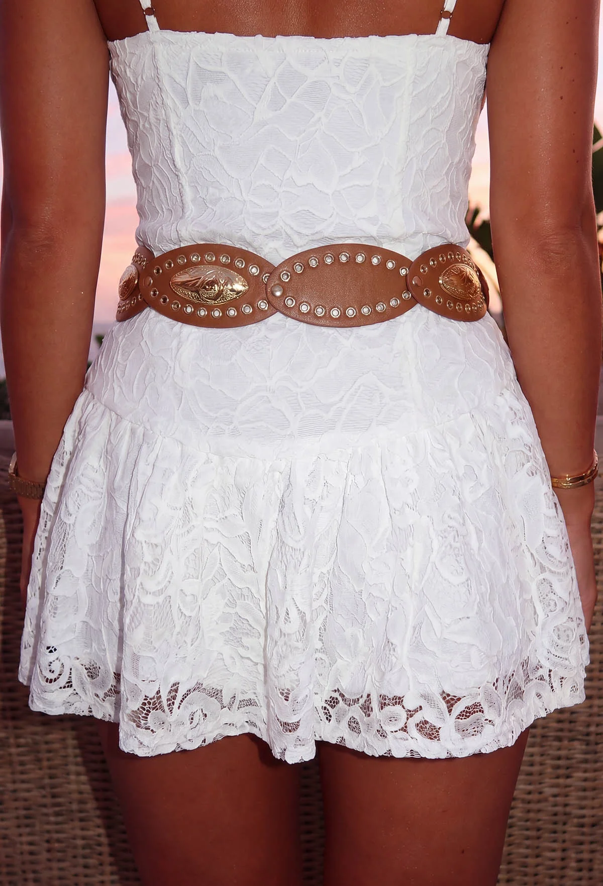 Lasso Tan Western Disc Belt - Image 3