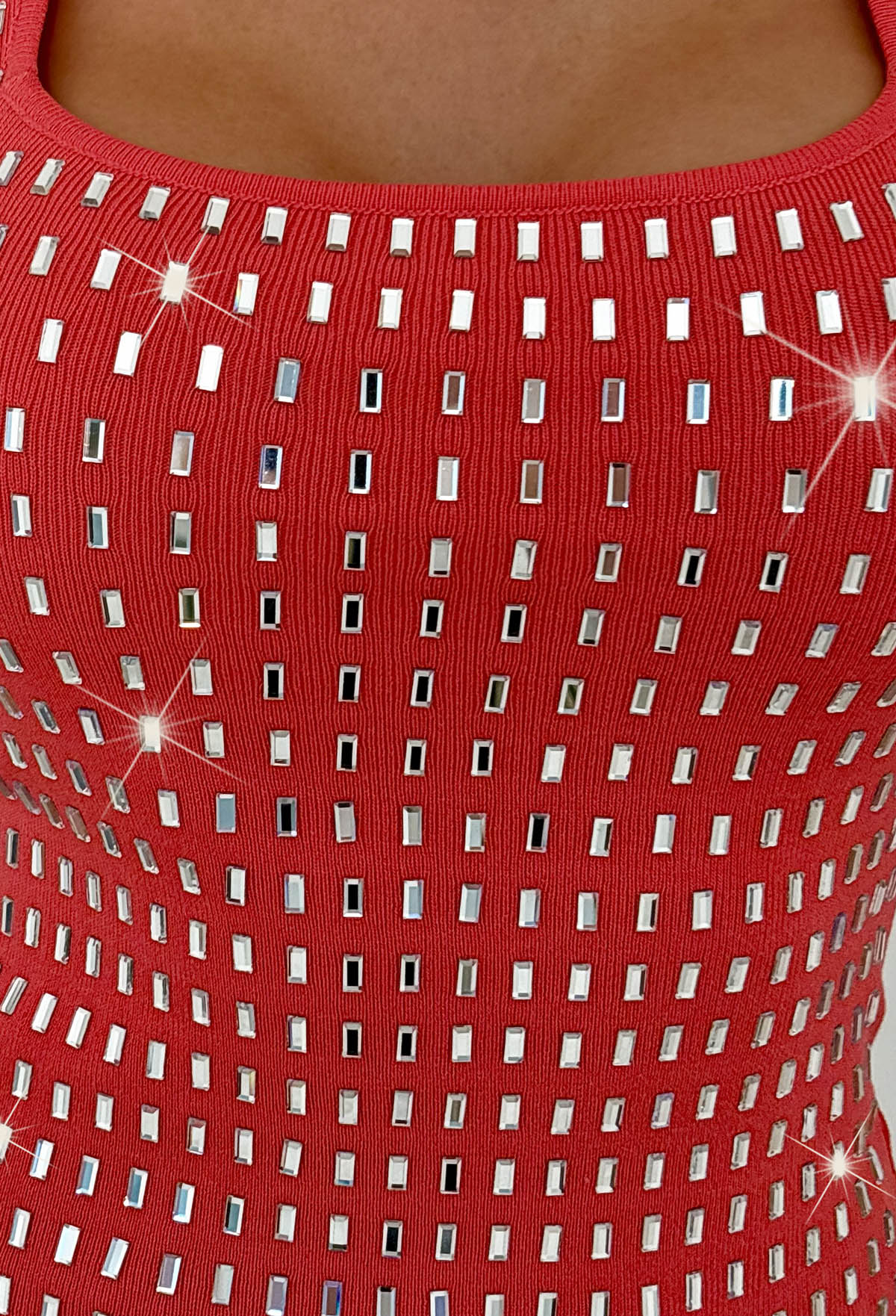 Reflect Our Love Coral Mirror Knitted Top - Image 3