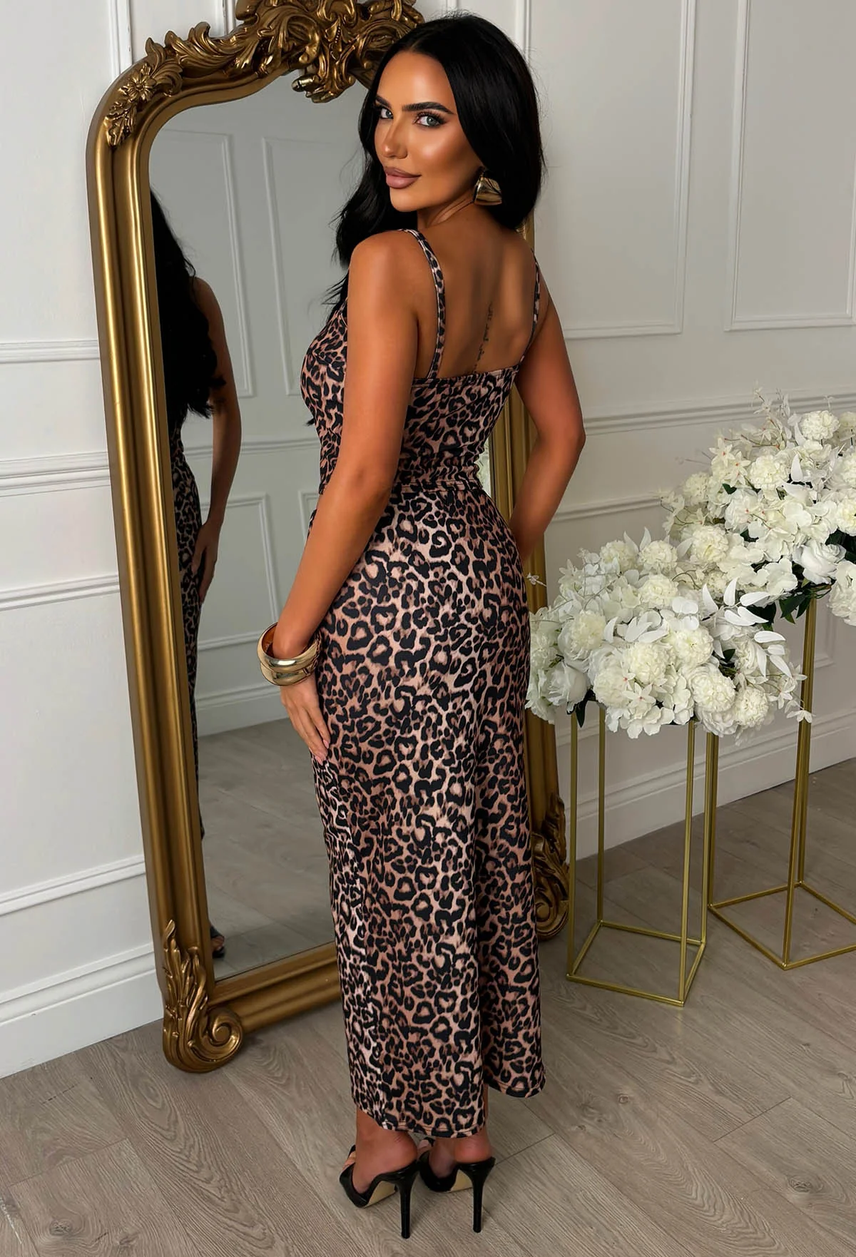 Roaring Beauty Brown Leopard Print Co-Ord Set - Image 3