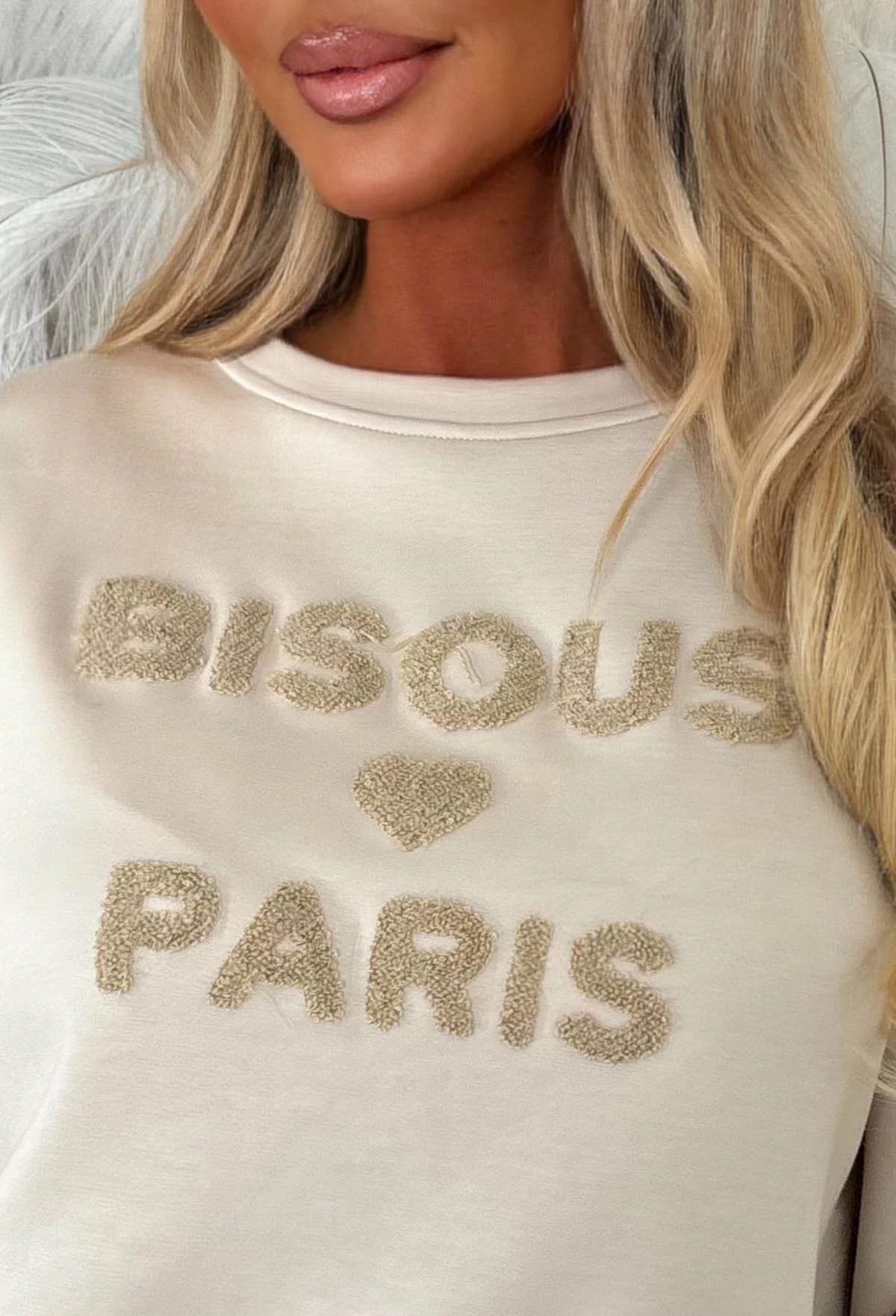 Sending Love Cream Sweatshirt And Joggers Co-ord Set - Image 4