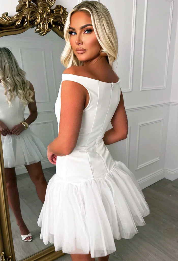 Tulle Love White Ballet Skirt Bottom Dress - Image 3